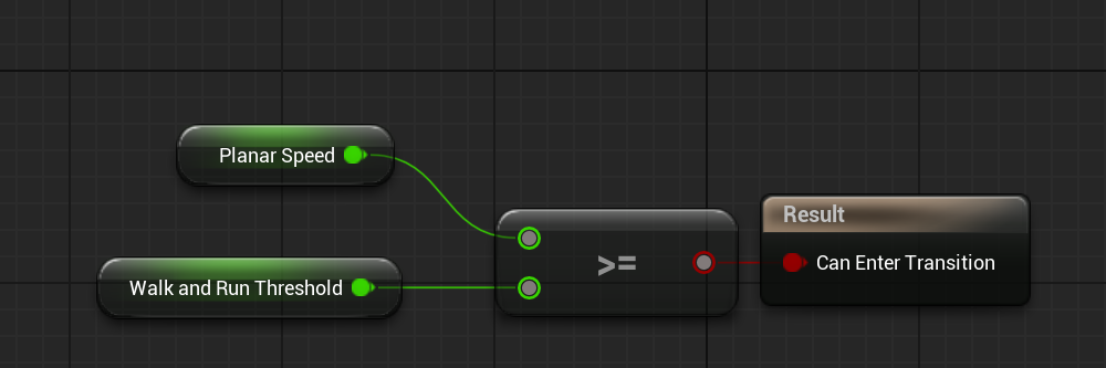 Animation Blueprint Transition Graph